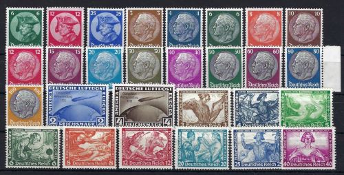 DR ungebrauchte Zusammenstellung Mi 479-81, 482-95, 497-98, 499-507