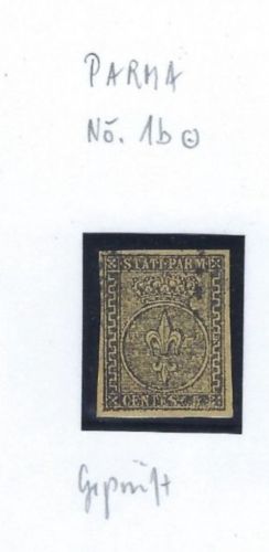 Altitalien / Parma, Mi 1 b ° geprüft Enigma Stamps + Signum