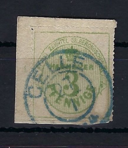 Hannover Mi 21 y ° aus der obere linken Bogenecke