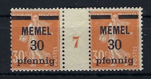 P) Memel Mi 21 z Ms 7 ** einwandfrei