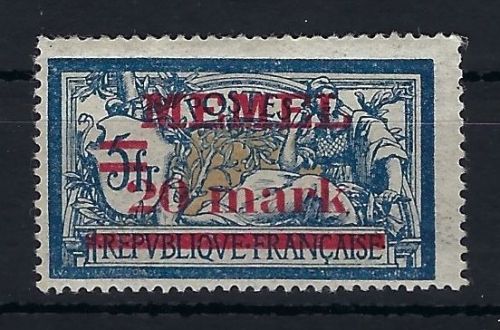 P) Memel Mi 33 ** geprüft Dr. petersen BPP