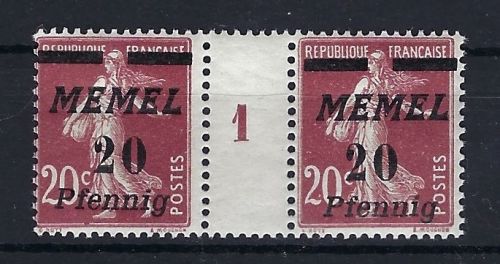 P) Memel Mi 56 ZW ** ungefaltet und einwandfrei