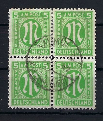AM Post Mi 19 D ° VB ungefaltet, im Block gepr., ME 400€