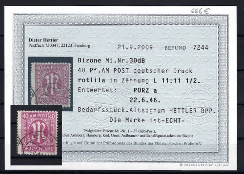 AM Post Mi 30 dB ° mit Befund Hettler BPP, ME 900€