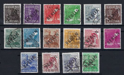Berlin Mi 1-16 ° gep. Schlegel BPP, ME 358,80€
