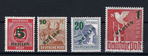 Berlin Mi 64-67 **, 64, 66-67 gep. Schlegel BPP, ME 260€
