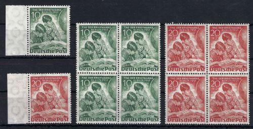 Berlin Mi 80-81 ** Satz + Viererblock, ME 275€