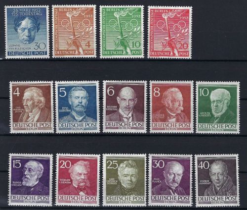 Berlin kompletter Jahrgang 1952 postfrisch in guter Qualität, ME 208€