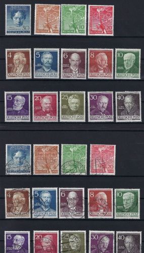 Berlin kompletter Jahrgang 1952 postfrisch + gestempelt, ME 333€