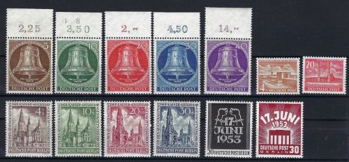 Berlin kompletter Jahrgang 1953 postfrisch in guter Qualität, ME 235€