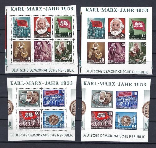 DDR Herzstücke aus Block 8-9 A/B YI ** einwandfrei