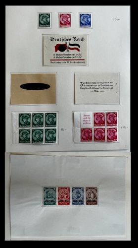 C) DR 1933, Partie aus Spezialsamm., Block 2 und mehr, ME ca. 1850€