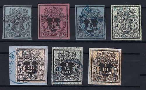 Hannover gest. Lot Mi 1, 3b, 4, 9, 10a, 11-12, ME 460€