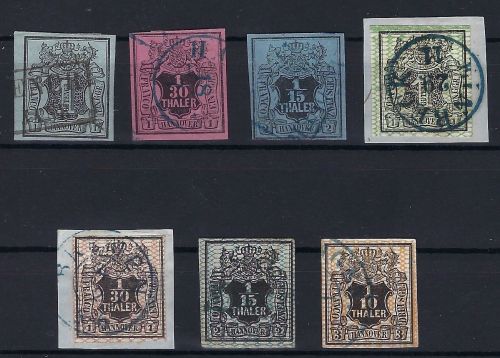Hannover gest. Lot Mi 1, 3b, 4, 9-12, ME 460€