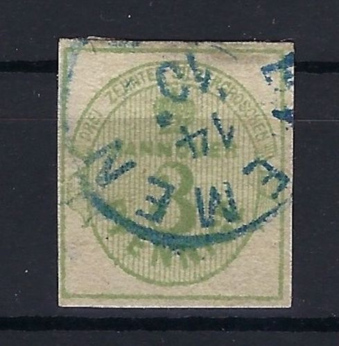 Hannover Mi 20 ° blauer K1 Bremen, vollrandig, ME 1.200€