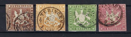 Württemberg Mi 6-9 ° (ohne 10), ME 295,50