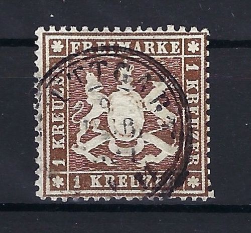 Württemberg Mi 16 xa ° signiert, ME 220€