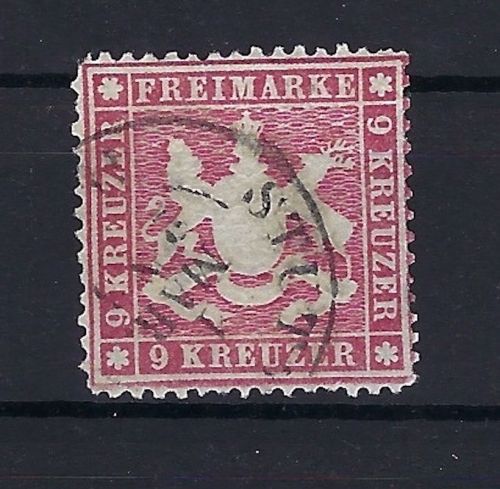 Württemberg Mi 19 ya ° (dünnes Papier), ME 320€