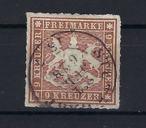 Württemberg Mi 33 b °, ME 150€
