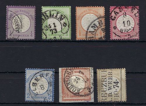 DR Brustschilde Mi 16-22 ° alle 7 Groschen Werte, ME 330€