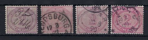 DR Innendienst, Mi 37 a, c, d, f ° alle gep. Zenker BPP