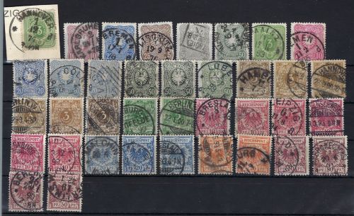 DR gestempeltes lot aus Mi 9-41, bis auf ein Wert, alle gepr., ME 590€