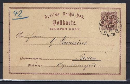 Hufeisenstempel Pollow 12.2.74 glasklar auf DR GA, Spalink 31