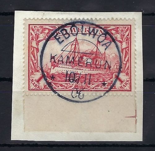 Kamerun Mi 16 ° (ohne WZ) auf Luxus Briefstück gest. Ebolwoa