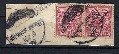 DSWA Wanderstempel Jakalswater auf Mi 7 Paar, Briefstück