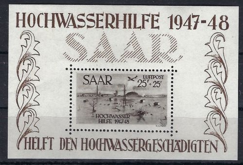 Saarland Block 2 ** in guter Qualität, Hochwasserhilfe, ME 600€