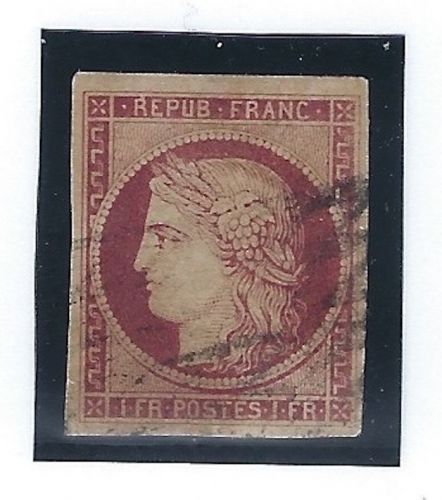 Frankreich Mi 7 a ° vollrandig, ME 1.000€