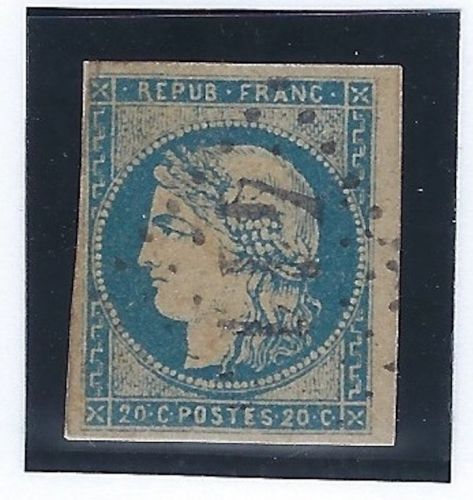 Frankreich Mi 41 Type I ° vollrandig, ME 750€