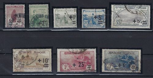 Frankreich Mi 144 - 151 °, ME 180€