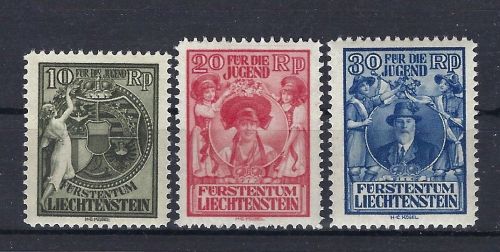 Liechtenstein Mi 116-118 **, ME 220€