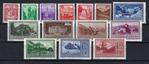 Liechtenstein Mi 126-139 **, ME 300€
