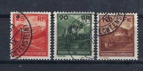 Liechtenstein Mi 119-121 °, ME 600€