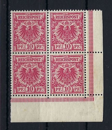 P) DR Mi 47 da ** 4er-Block gepr. Zenker BPP, ME 600€