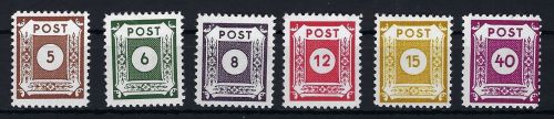 P) Ost Sachsen Mi 42-43F, 44Fa, 46-47Fa, 50F **, Dr. Jasch BPP, ME 1315€