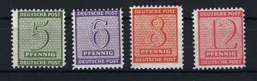 West Sachsen Mi 116-119 BX ** einwandfrei, gep. Dr. Jasch BPP, ME 170€