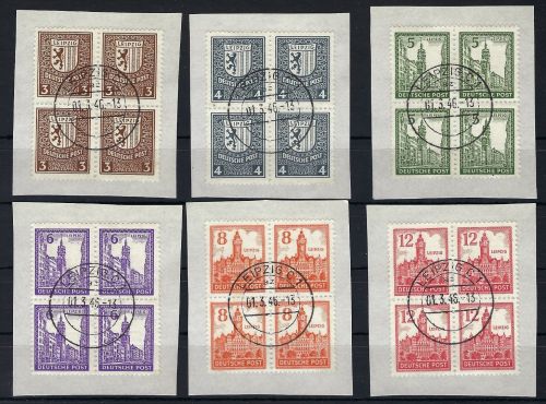 West Sachsen Mi 150-55 Y ° VB, mit 151I, 152II, Dr. jasch BPP, ME 200€