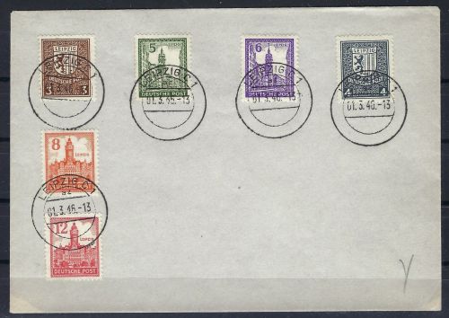 West Sachsen Mi 150-55 Satzbrief mit 154 Yy (ME _._ ) gp. Dr. jasch BPP