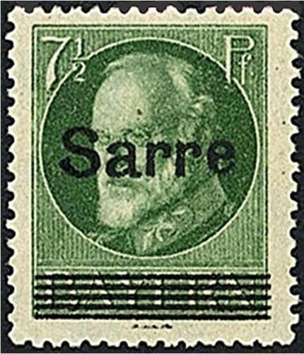 Saargebiet Mi C 31 ** einwandfrei, gep. Burger BPP, ME 90€