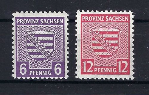 Prov. Sachsen Mi 69 + 71 XB ** gepr. Sturm BPP, ME 160€