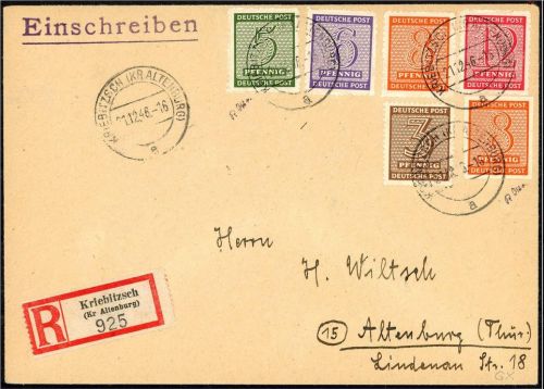 West Sachsen 116 GX - 119 GX Brief, gep. Ströh BPP, ME 1.100€