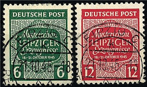 West Sachsen 124-125 X/Y einheitlich gest., gep. Herbst BPP, ME 250€