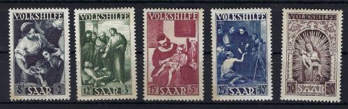 Saarland Mi 267-271 ** in einwandfreier Qualität, ME 120€