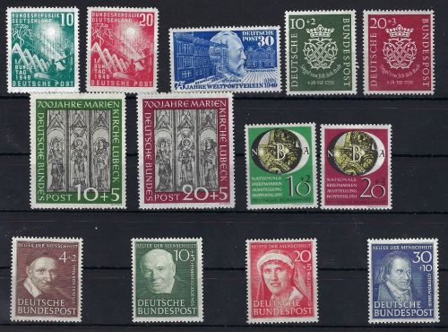 Bund postfrische Zusammenstellung aus Mi 111-146, ME ca. 730€