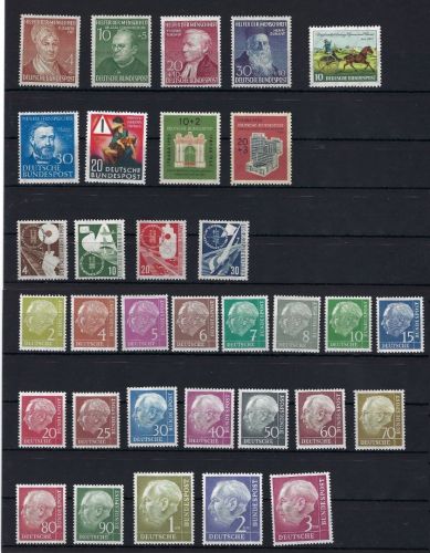 Bund postfrische Zusammenstellung aus Mi 156-196, ME ca. 711€