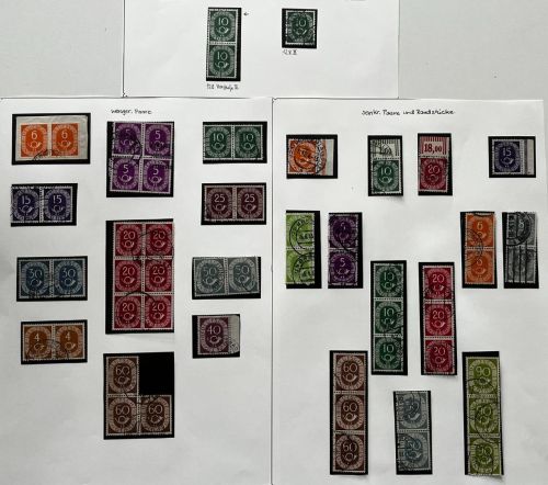 Bund Posthorn, gest. Partie aus Spezialsammlung, ME mind. 1185€