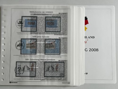 Bund Deutschland Plus 2008 Eckränder, komplett ** + °, m. Deckblatt